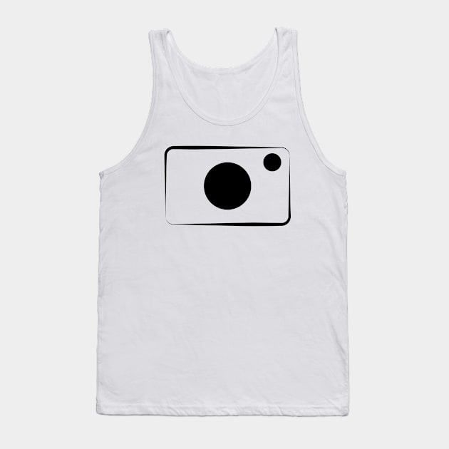 Camera vector icon. Tank Top by AraDesign